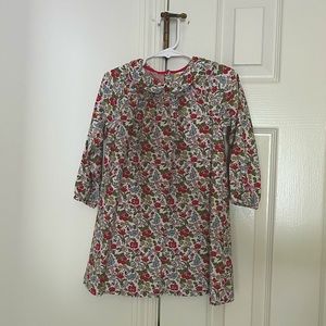 Baby Boden Long Sleeve Floral Dress, 2-3T